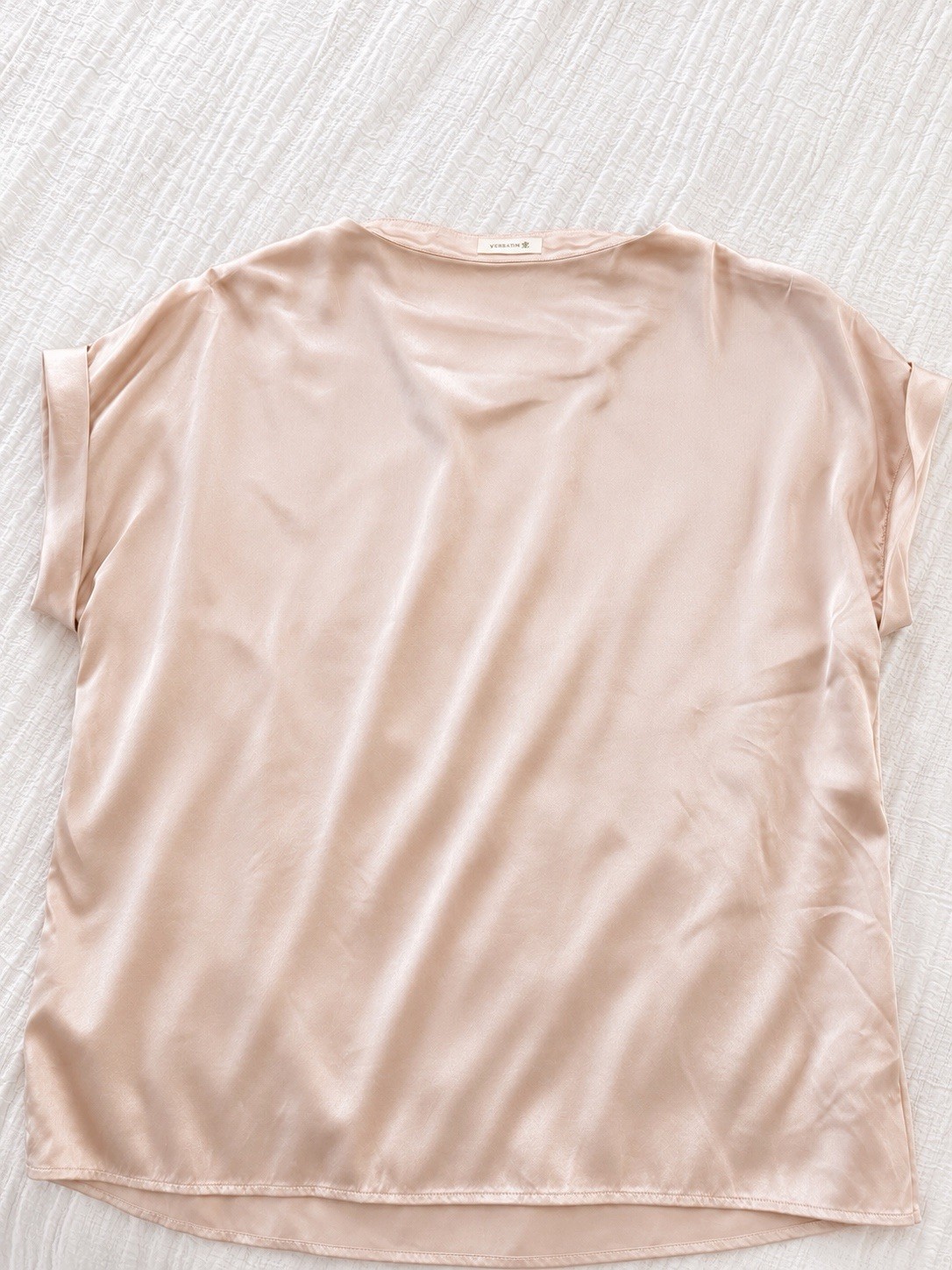 LILYSILK Blush Pink Mulberry Silk Blend Blouse Size S