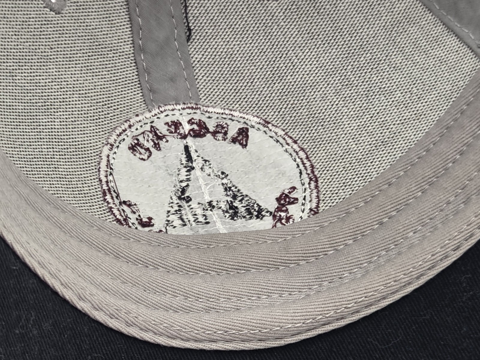 Ascend Trucker Hat Silver Black Adjustable Snap Back
