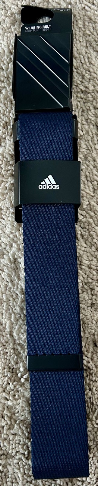 Adidas Golf Webbing Belt – Navy – OSFM – Cut to Length