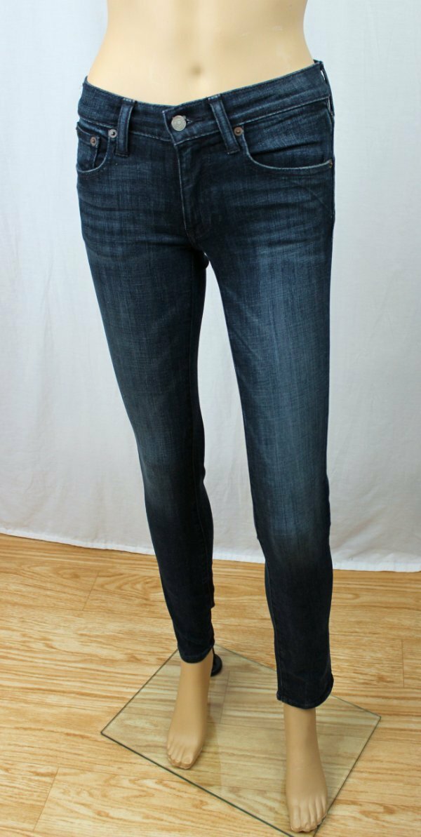 POLO by Ralph Lauren Tompkin Skinny Indigo Blue 5 Pocket Design Jeans~NWT