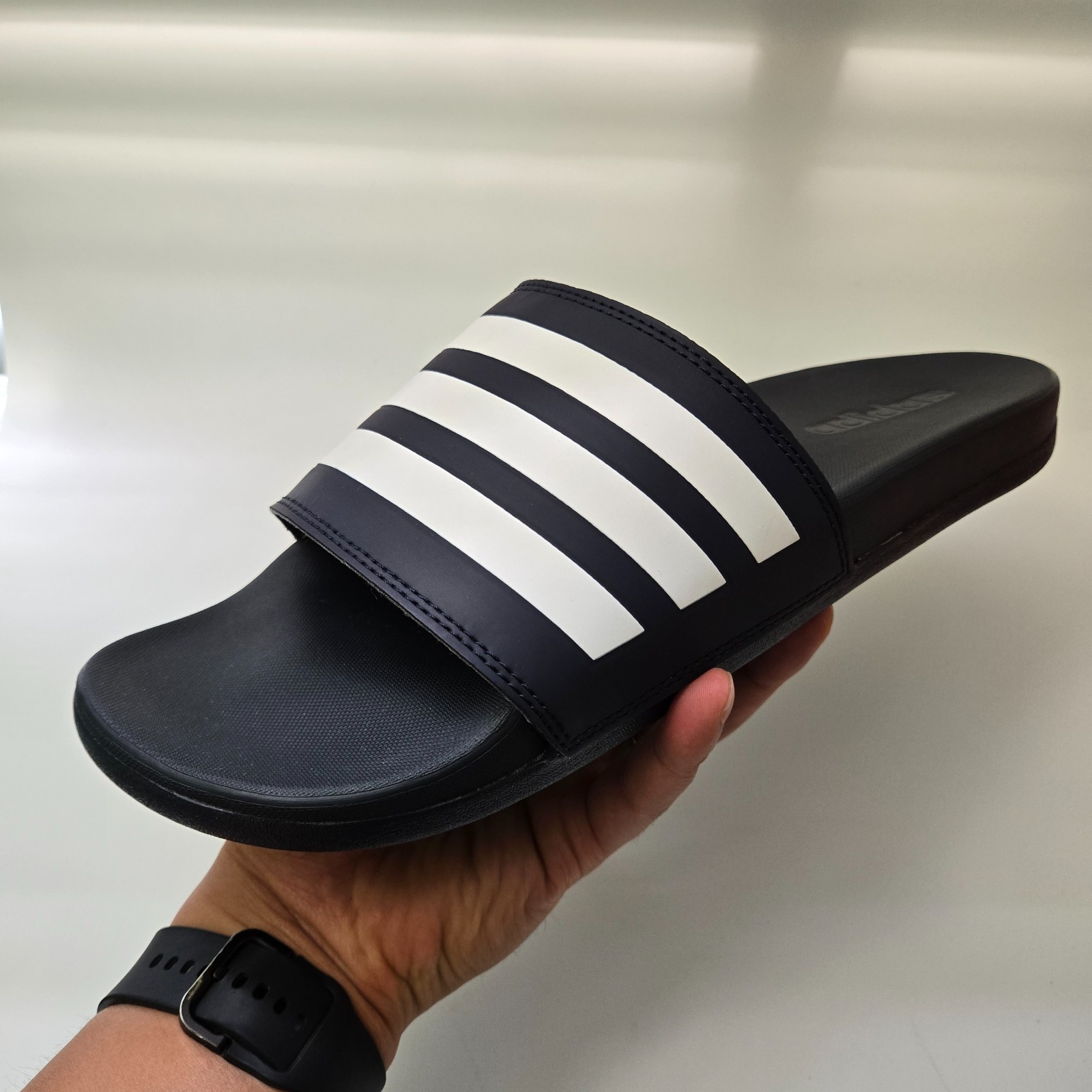 Adidas Adilette Comfort Slide GZ5892 M10 W11 Legend Ink White New With Box