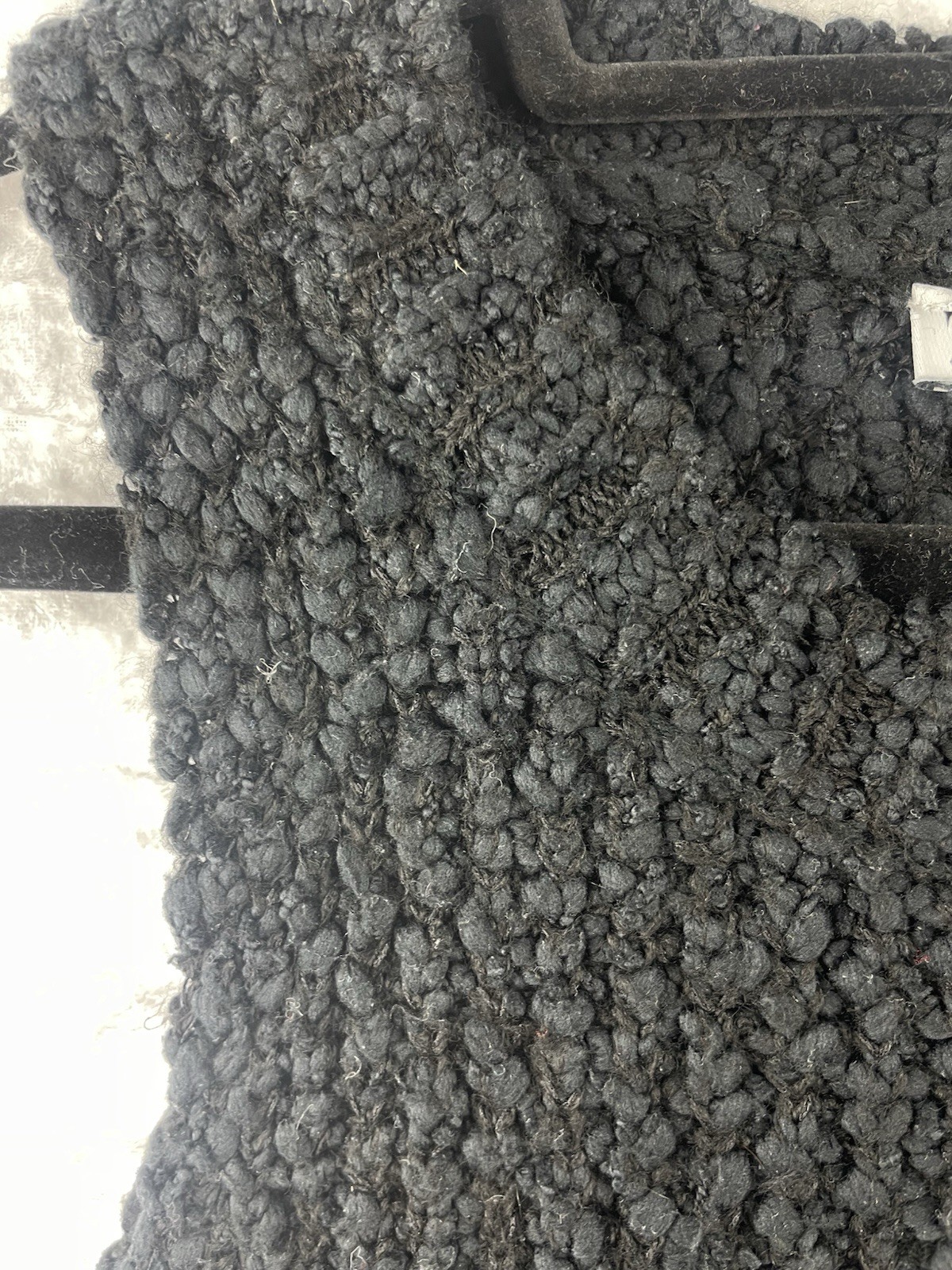 Zara Size S Chunky Boucle Style Knitted Sleeveless Top Soft Knit Fabric