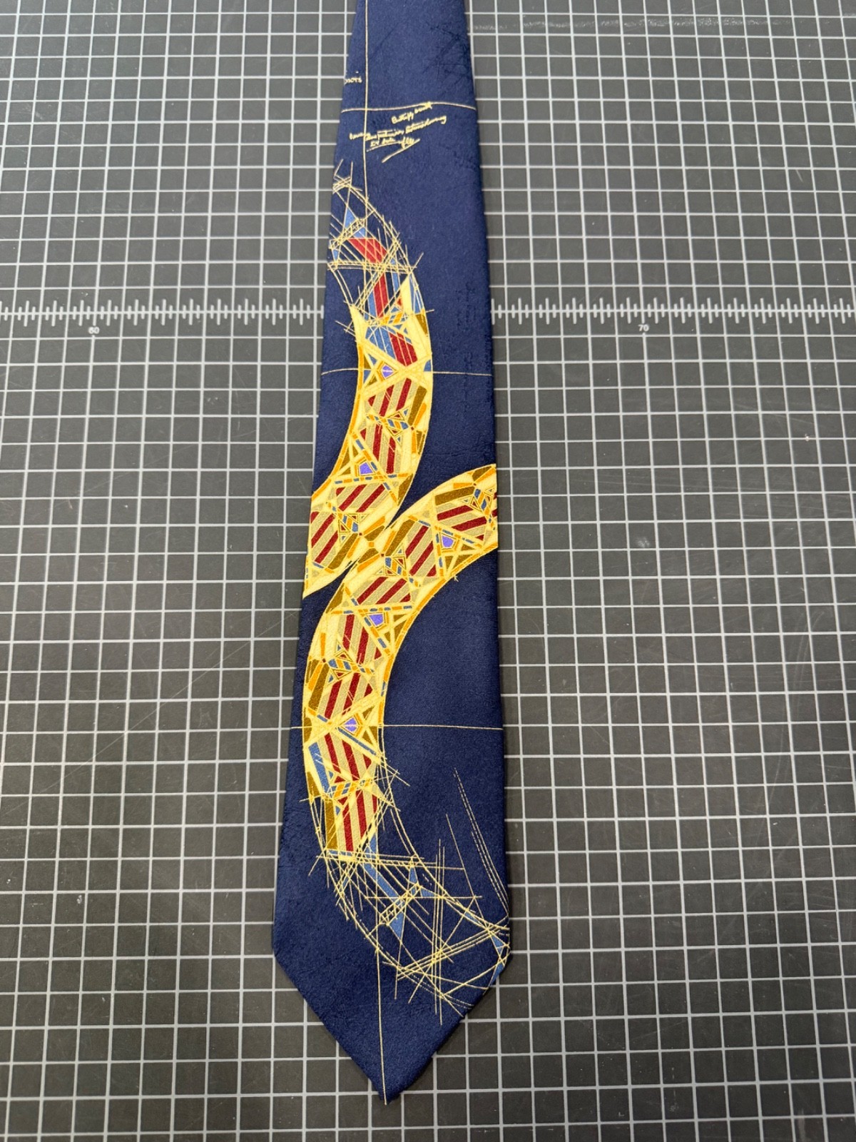 set of 8 “Frank Lloyd Wright” Italian silk neckties. Lightly used at most.