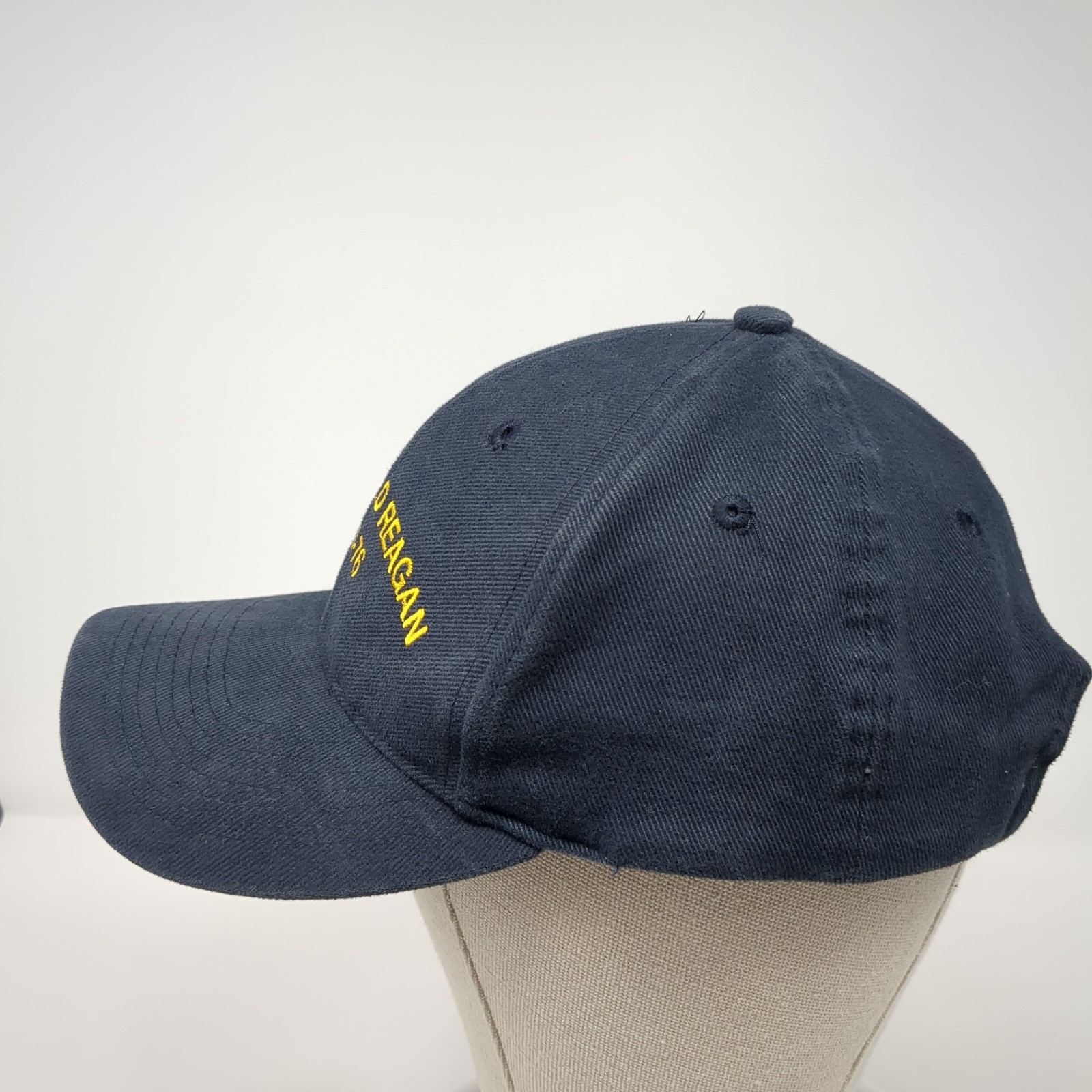 USS Ronald Reagan CVN-76 Slideback Baseball Cap Blue One Size Falcon Headwear