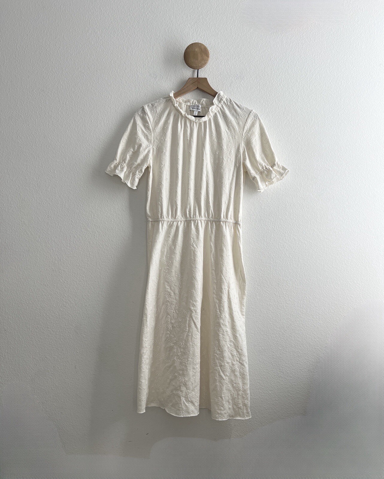 & Other Stories White Midi Dress Size 4