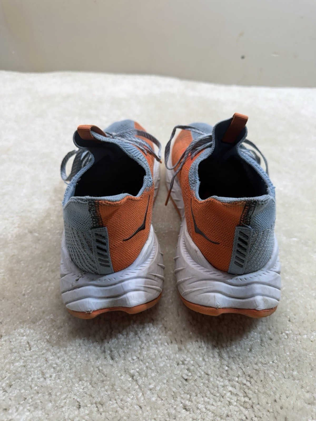 Hoka Carbon X 3 Running Shoes Mens 11.5 Orange Gray Activewear Outdoor
