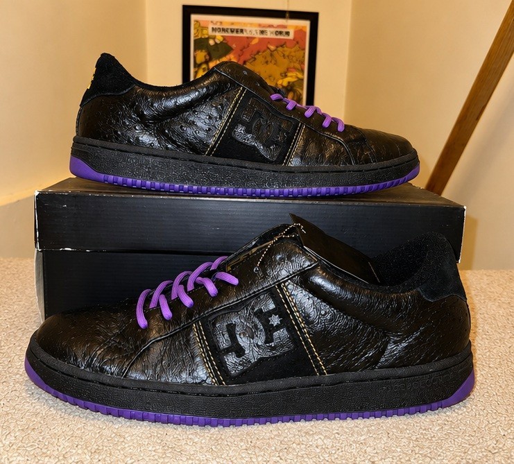 DC Striker Mighty Healthy Size 11 Black Purple Rare Limited Edition w/ Box