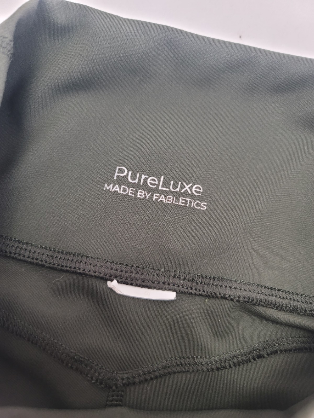 Fabletics Pureluxe Oasis High Waisted Tight Leggings Side Pockets Green Small