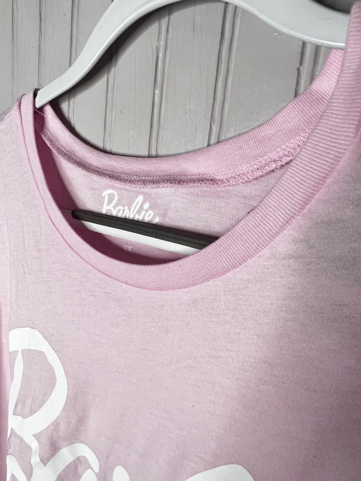 Barbie Shirt Womens 3X Pink Grayson Threads Crewneck 2023 Logo Graphic Tee New