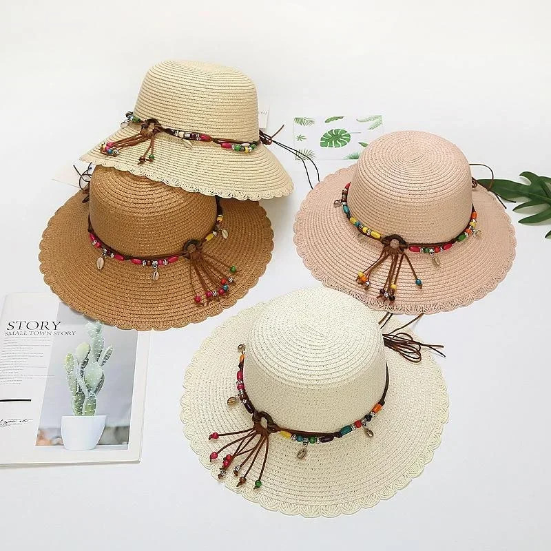 Fashionable Korean Multiple Styles Version Little Daisy Embroidered Straw Hat Wo