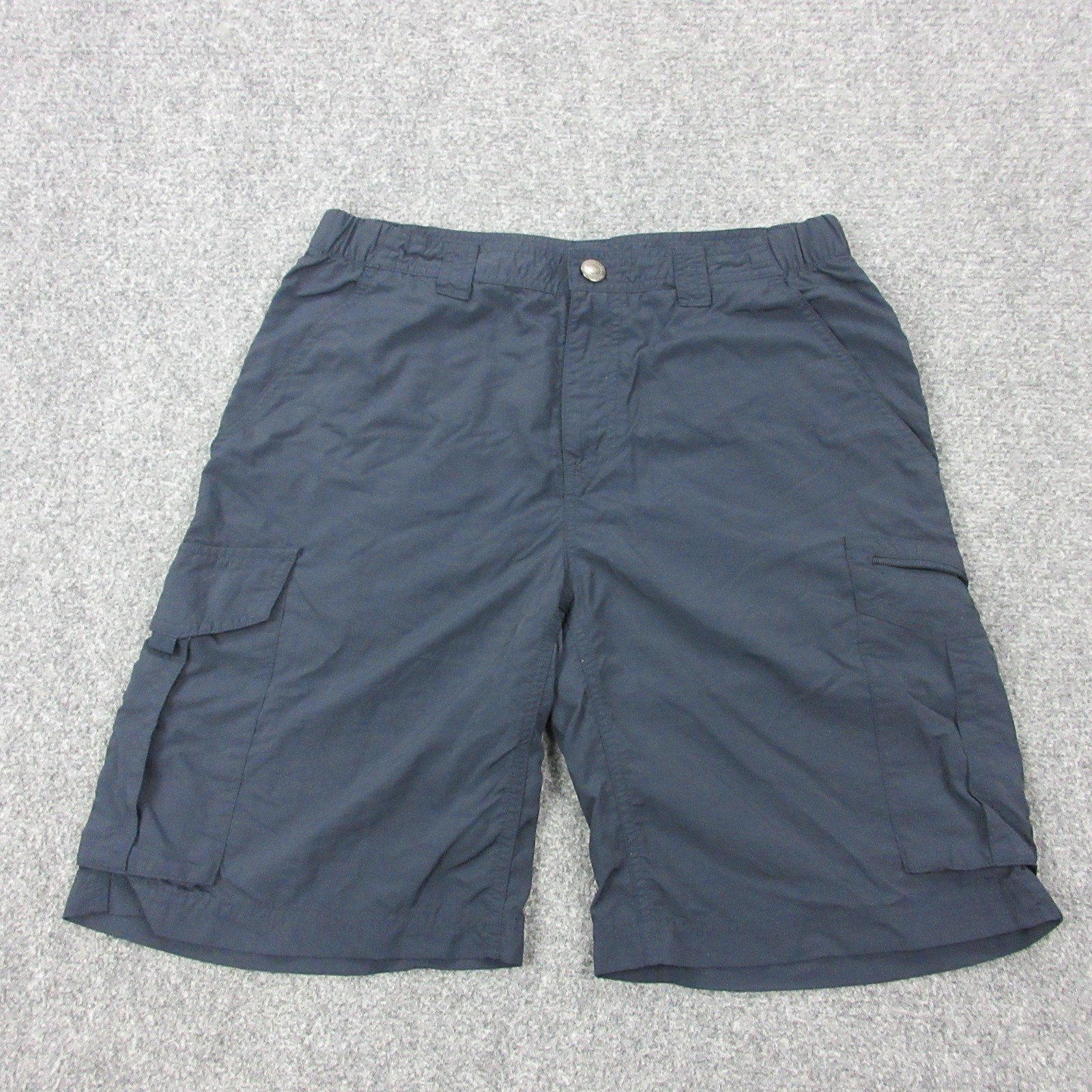 Columbia Shorts Mens 32 Blue Cargo Nylon Polyester Microfiber 10 Inseam