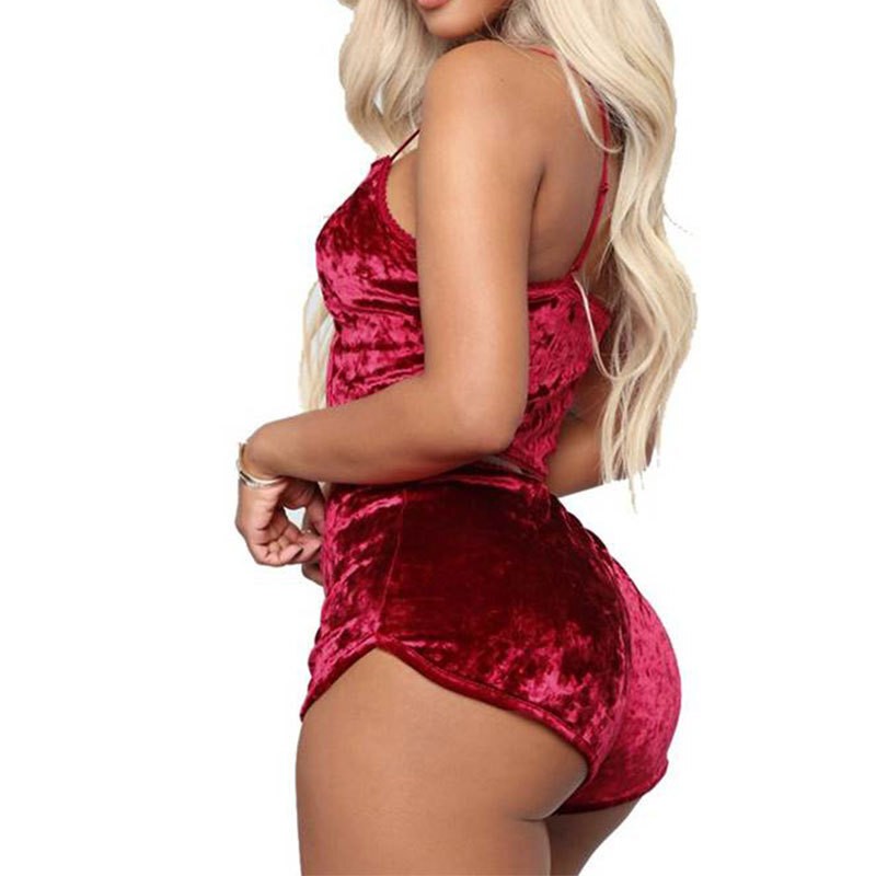 Sexy-Lingerie-Underwear-Sleepwear-Women-G-string-Black-Lace-Babydoll-Nightwear