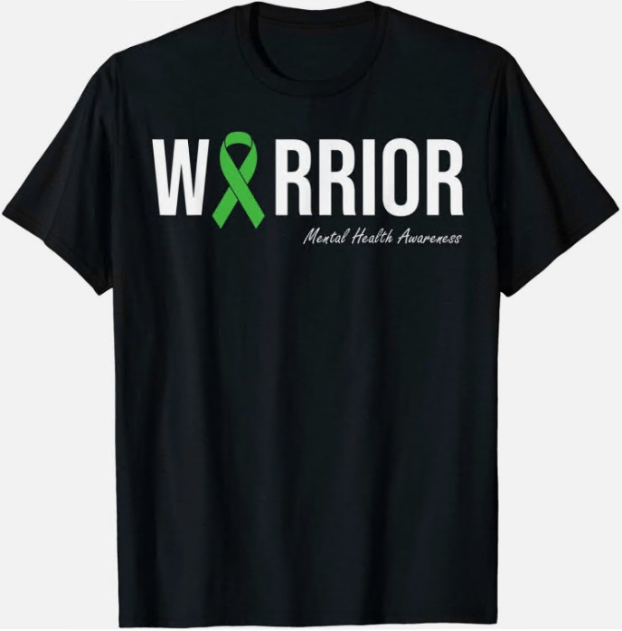 Mental Health Awareness Green Ribbon Unisex T-Shirt