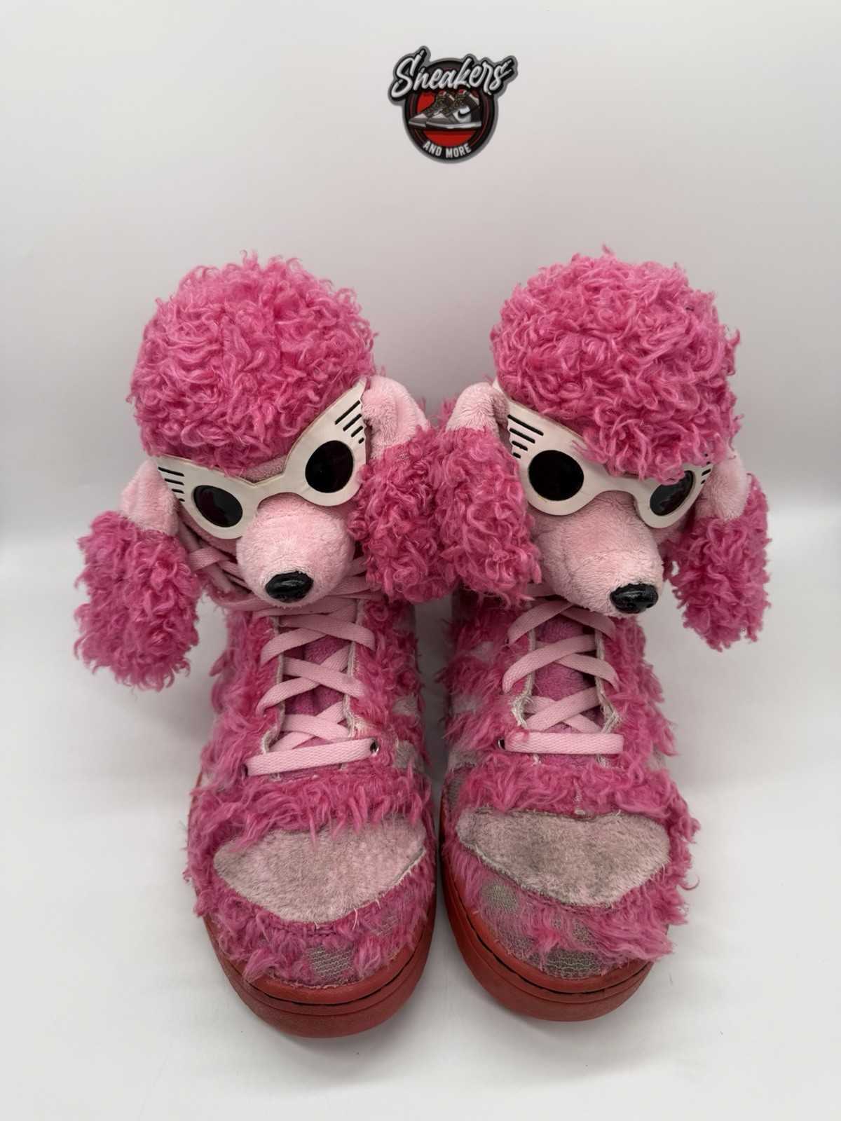 Adidas Originals Jeremy Scott JS Poodle Dog Sneakers Pink Q23499 Men’s Size 11