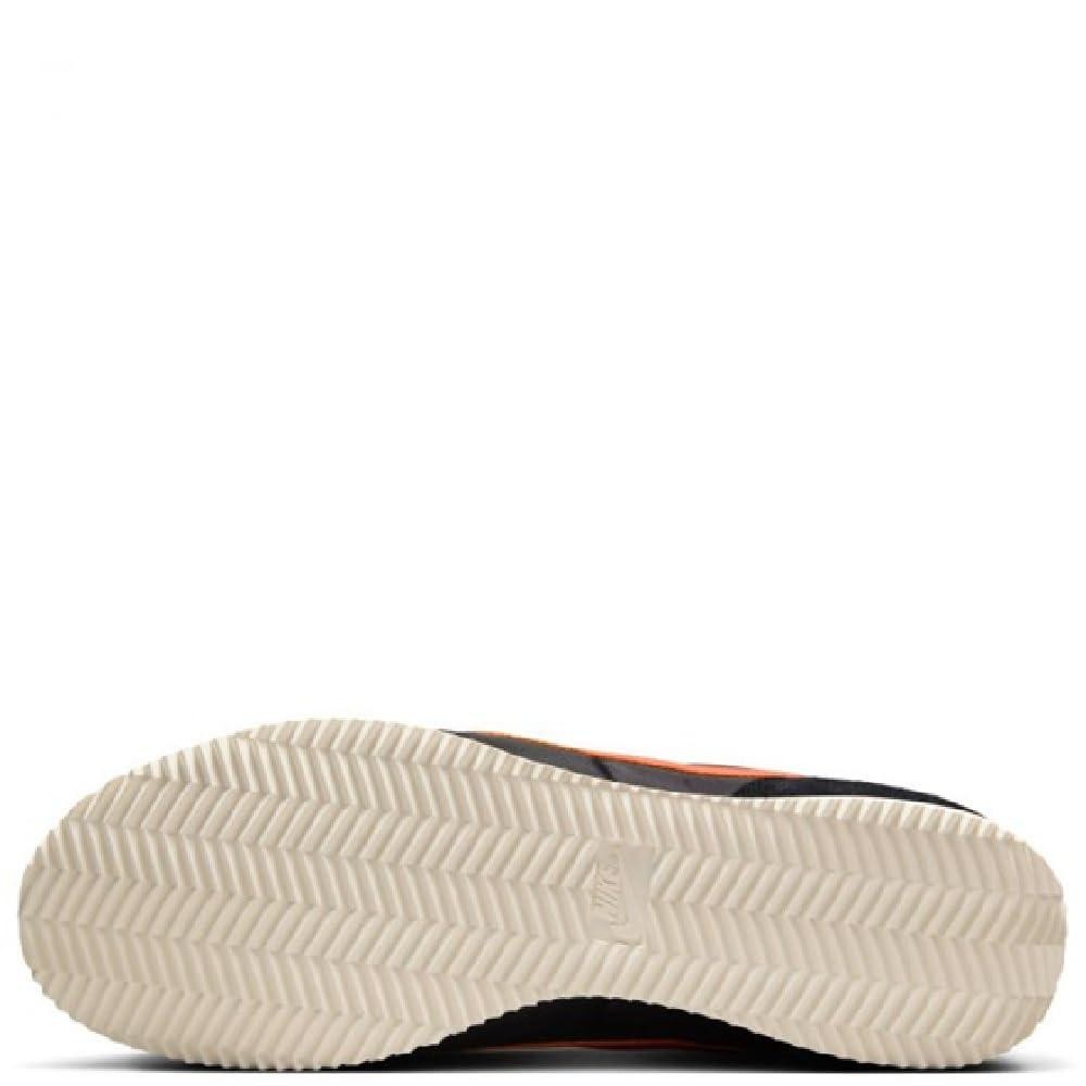 Nike Mens’ Cortez Textile Shoes – Black/Sail/Muslin/Safety Orange