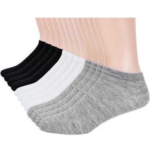 3-6-12 Pairs Men Women No Show Ankle Sport Socks Low Cut Socks Size 9-11 , 10-13