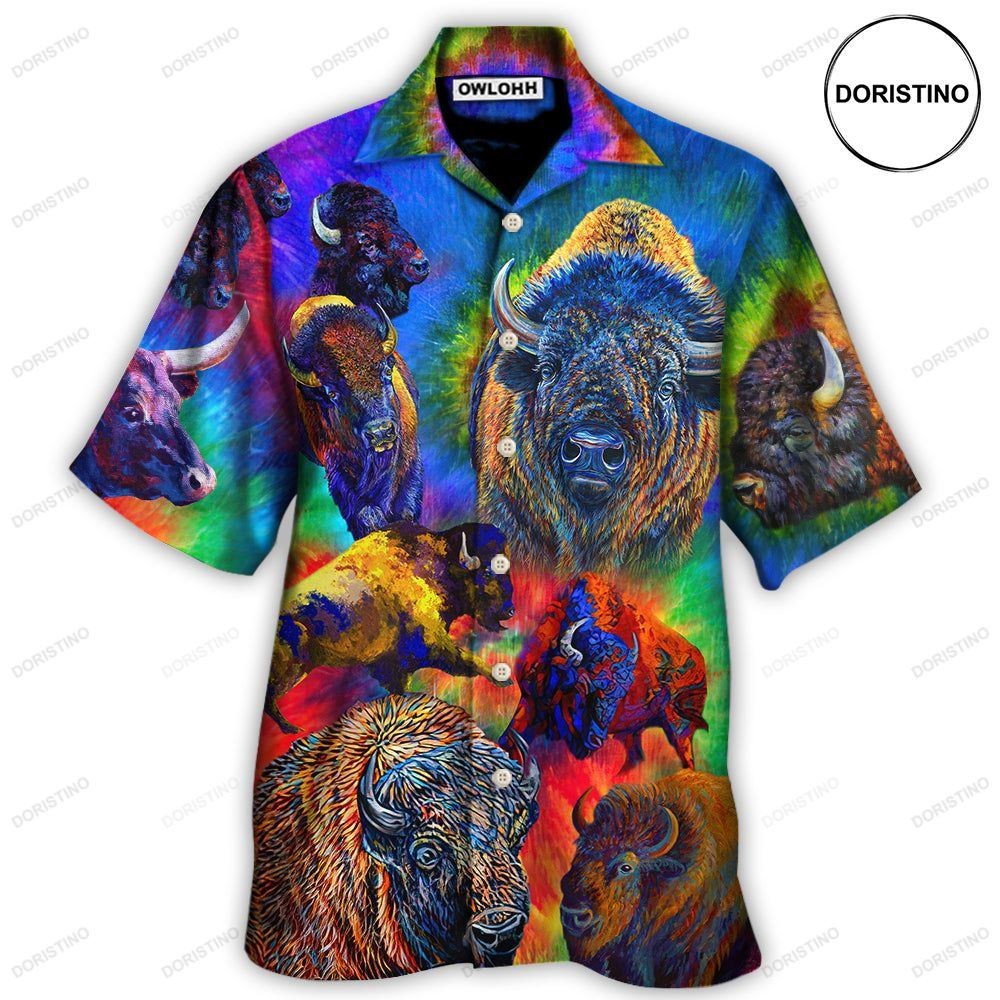 Bison Animals Colorful Bisons Limited Edition Hawaiian Shirt