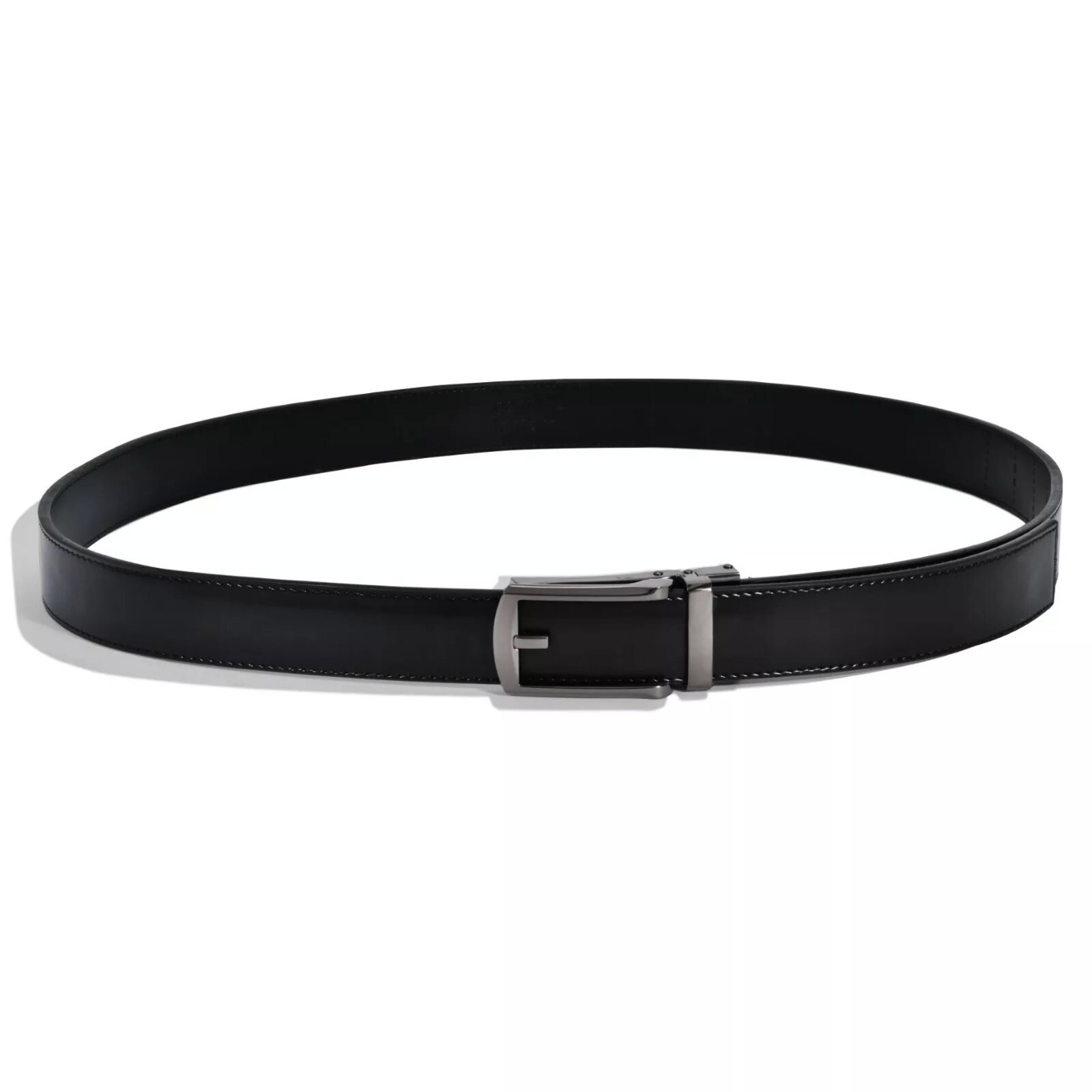 Men’s Belt Leather Ratchet Belts Automatic Buckle 1.37inch Width