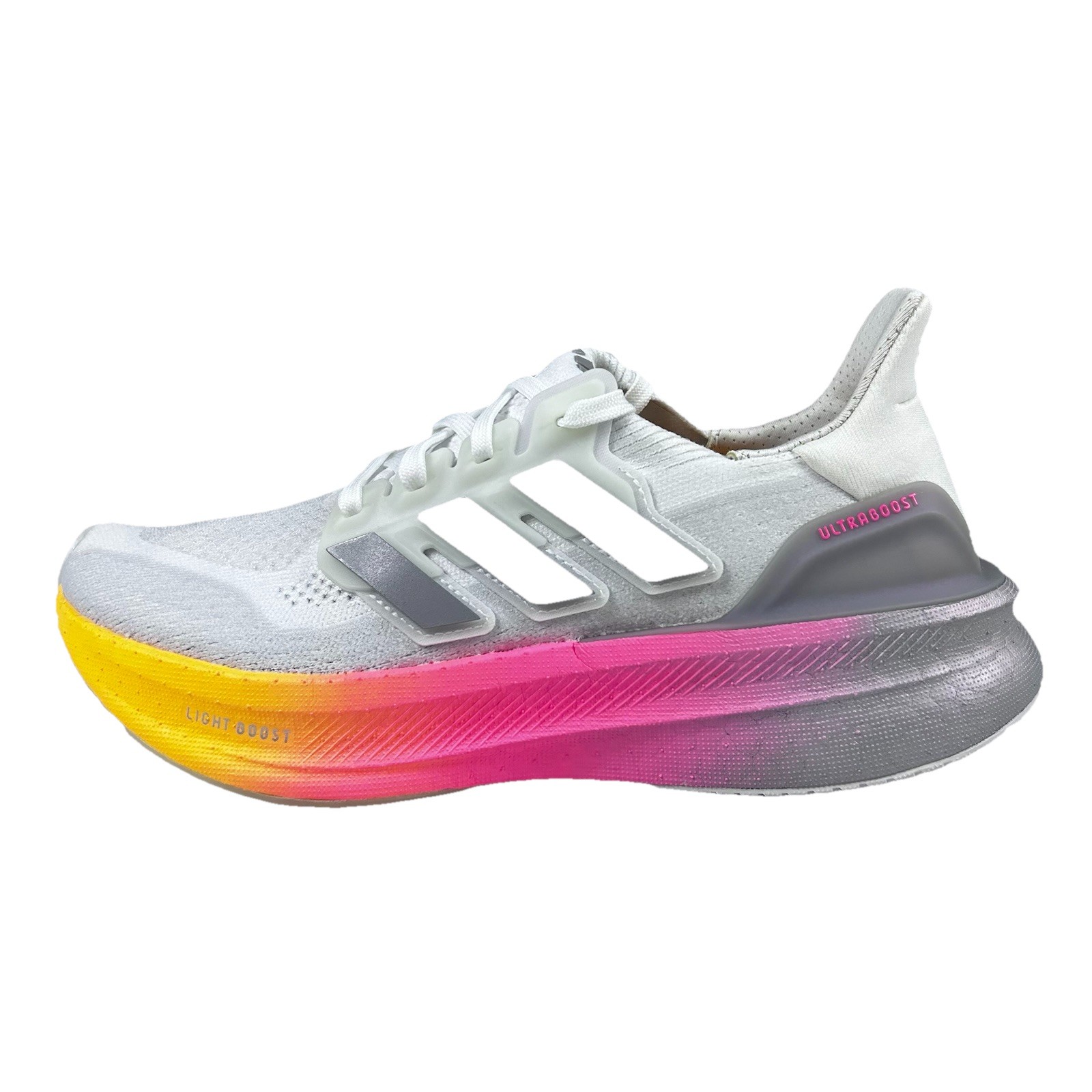 Adidas Ultraboost 5W Shoes Women’s 7.5 White Halo Silver Pink Running Sneakers