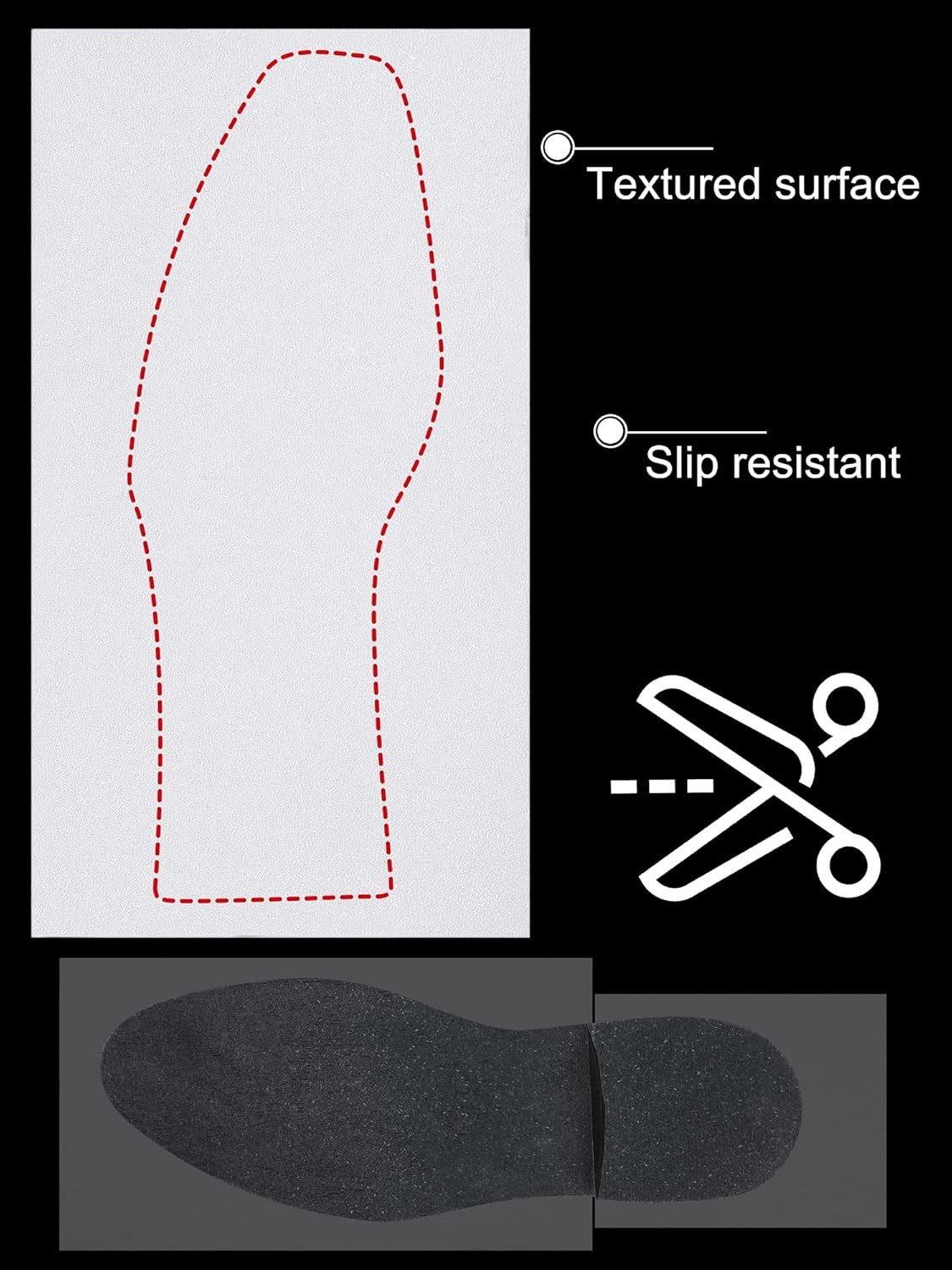SATINIOR 8 Pcs Clear Sole Protector for High Heel Shoes Anti Slip