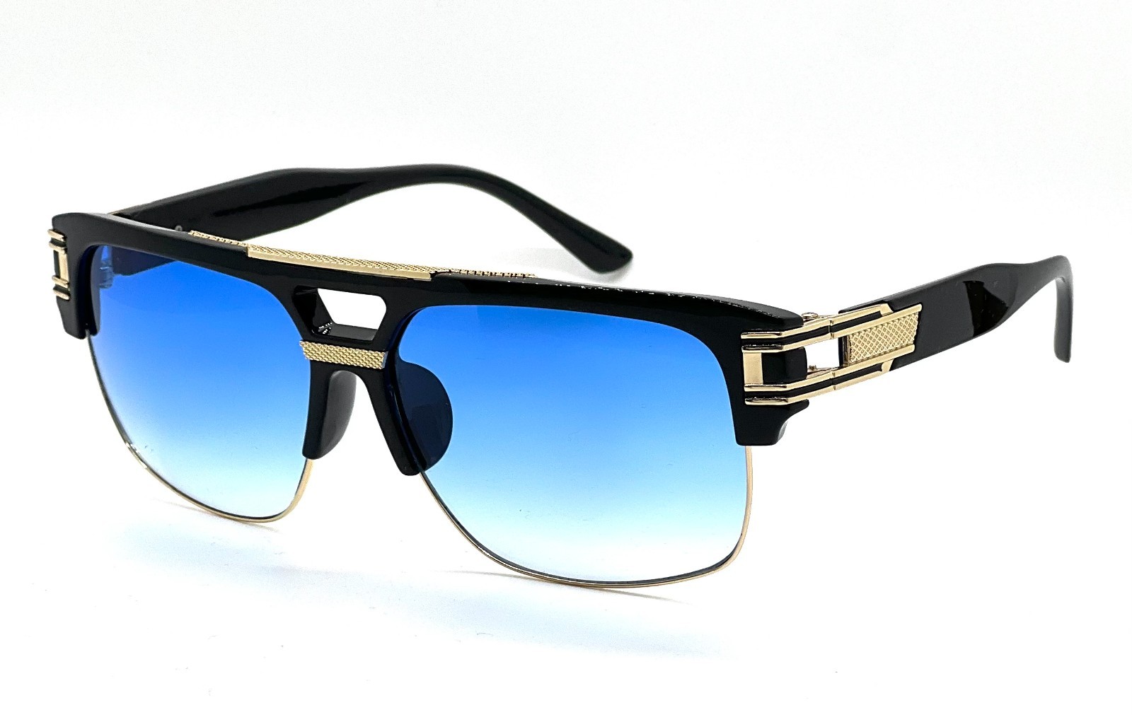 MEN SUNGLASSES CLEAR GAZELLE B-BOY HIP HOP SUNGLASSES OVERSIZED RETRO SQUARE
