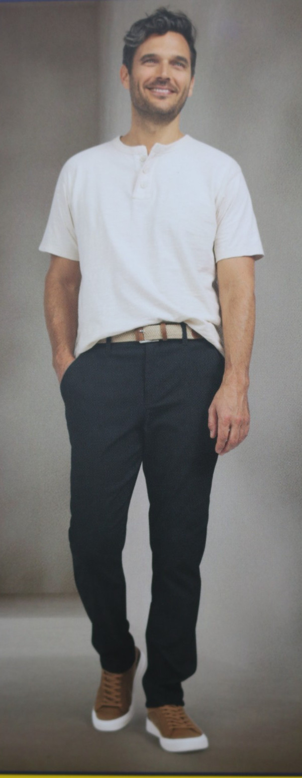 Weatherproof Vintage Mens Hybrid Tech Pant Black W30-38 L29-32 Water Resistant