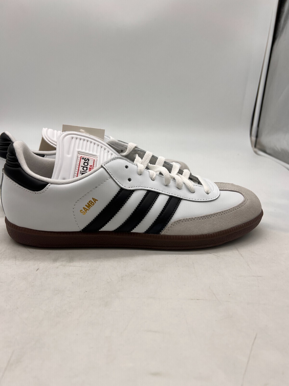 Adidas Samba Classic White w/ Gray & Black Men’s Sneakers 772109