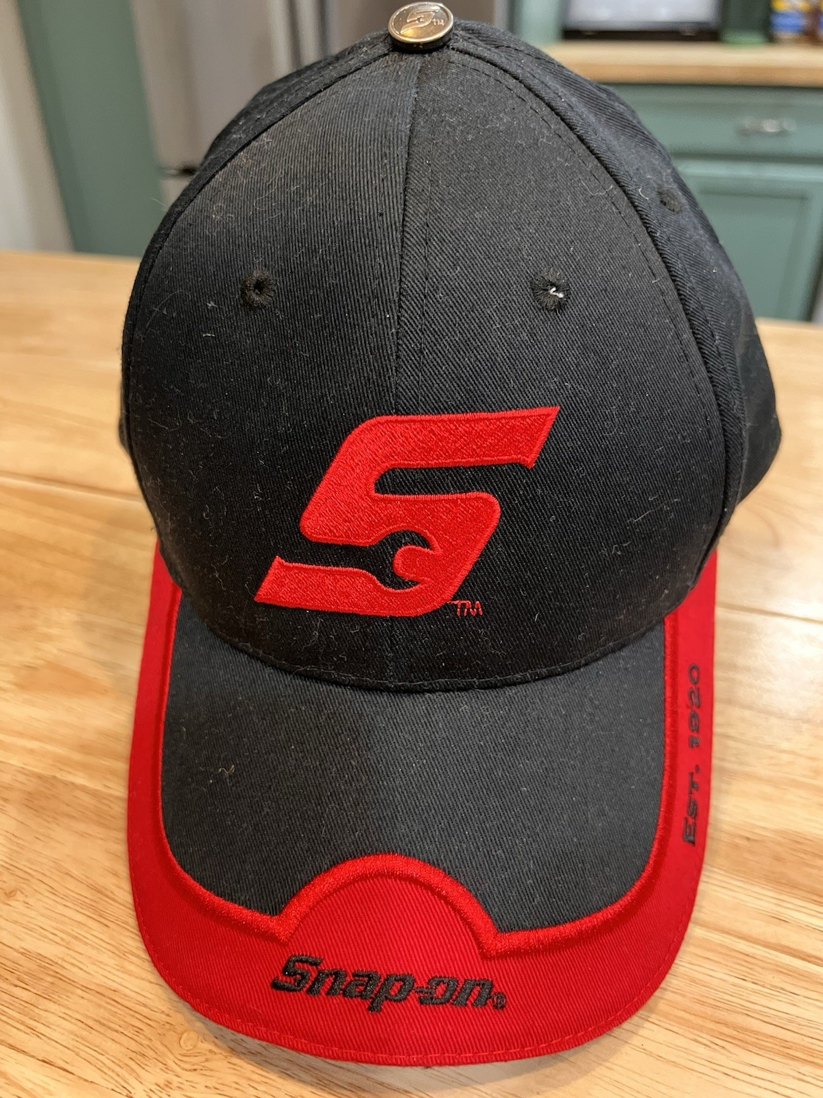 Snap On Tools Wrench Ball Cap Hat K Products Embroidered Logo Red Black