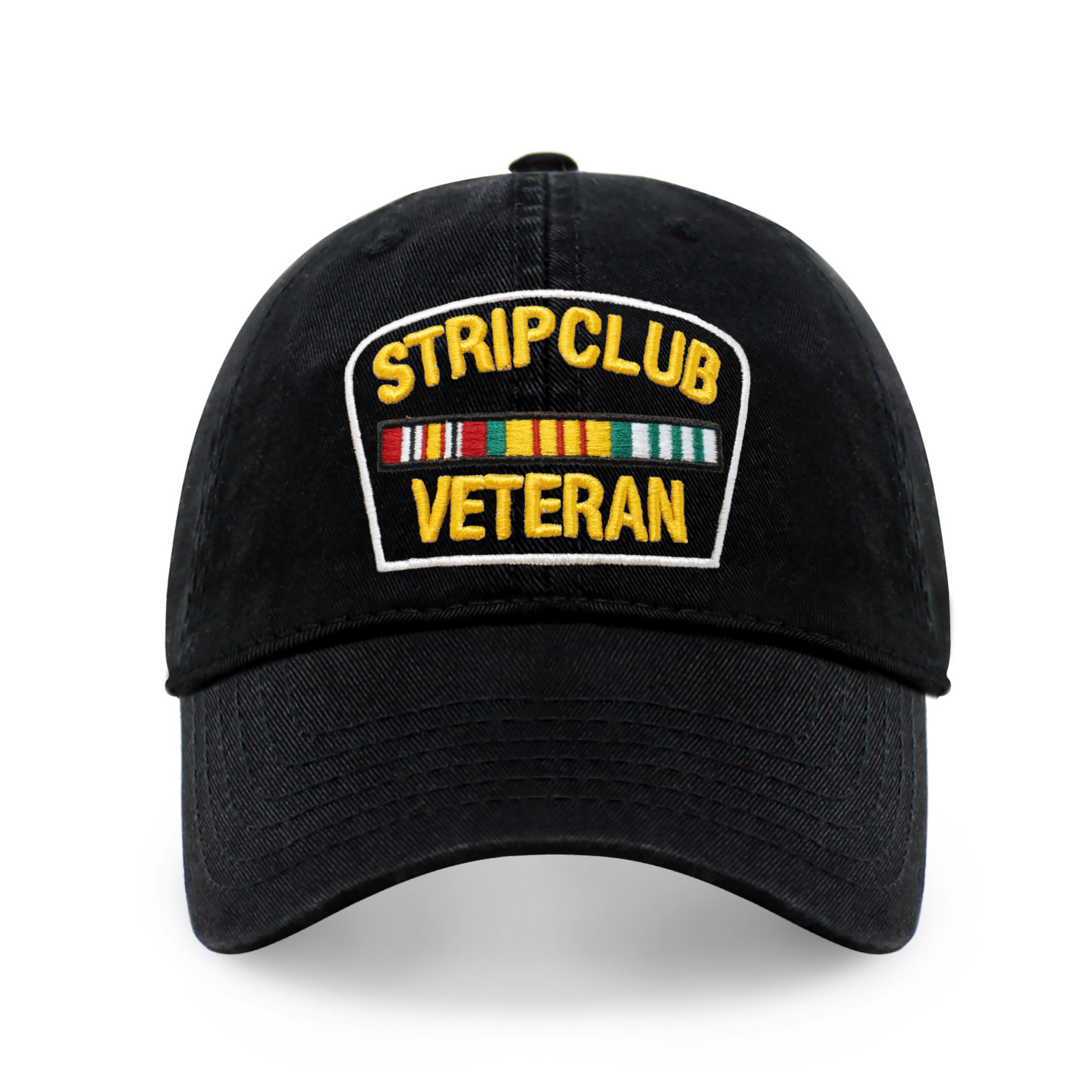 Strip Club Veteran Dad Hat Plain Style Cotton Curved Graphic Trend Baseball Caps