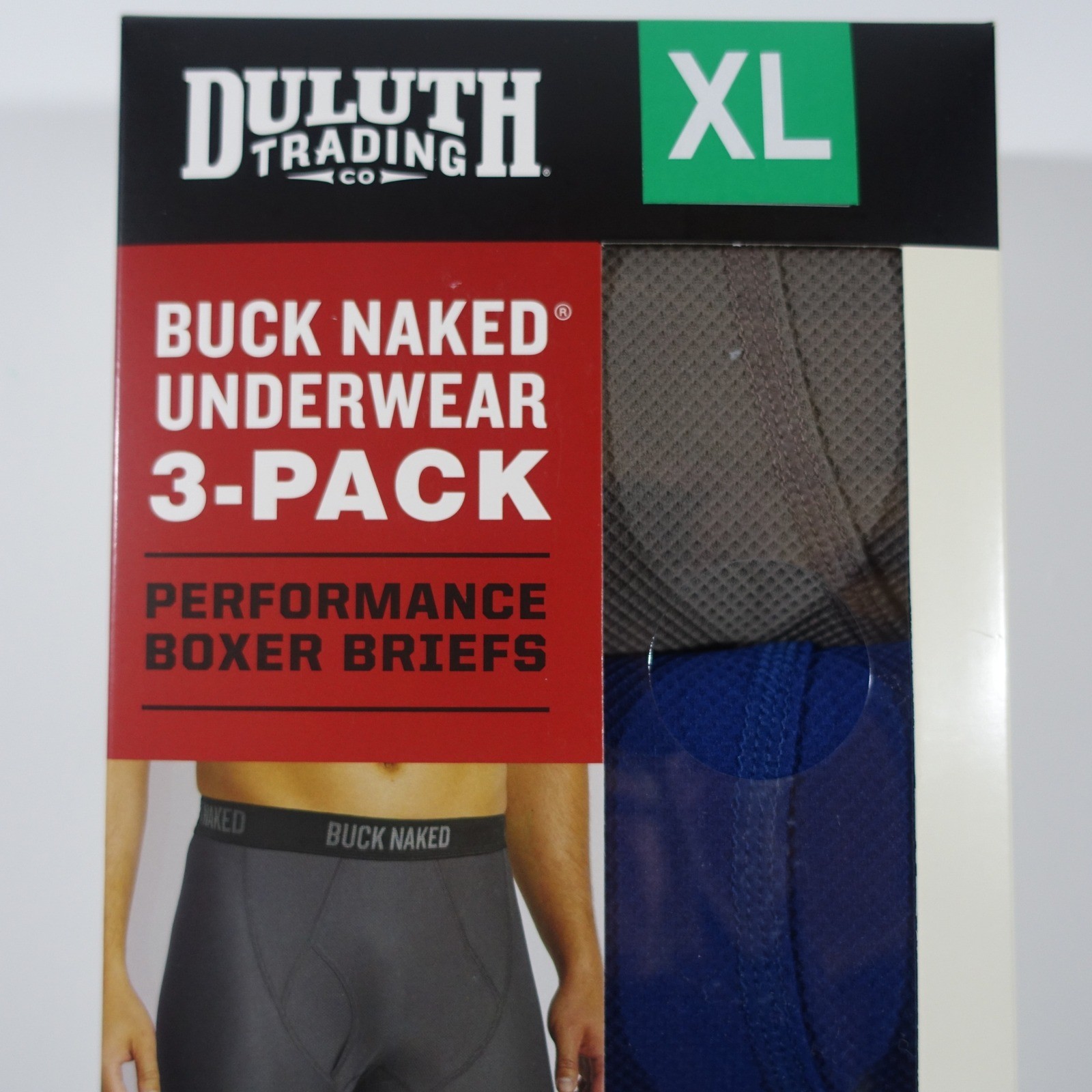 Duluth Trading Company Buck Naked Underwear 6 Pair Performance Boxer Briefs XL