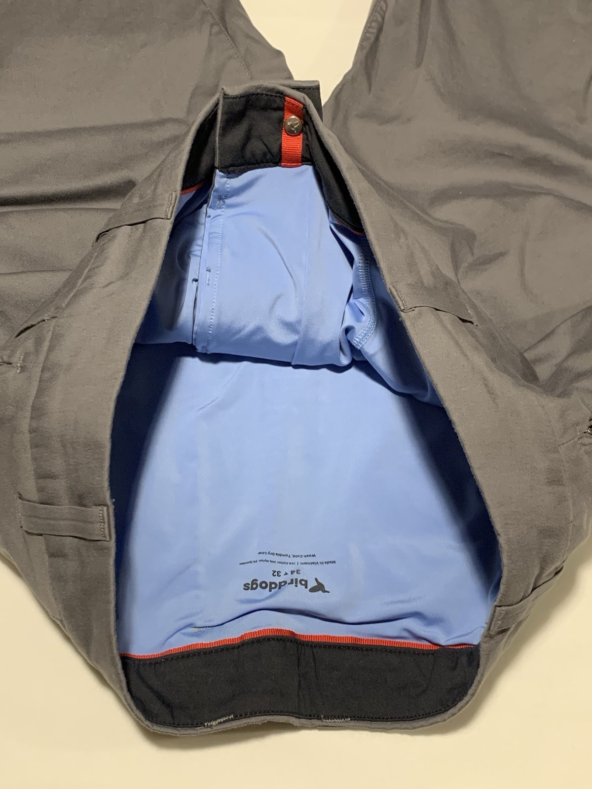 Bird Dogs Golf Pants Mens 34×32 Gray Normal Fit Performance