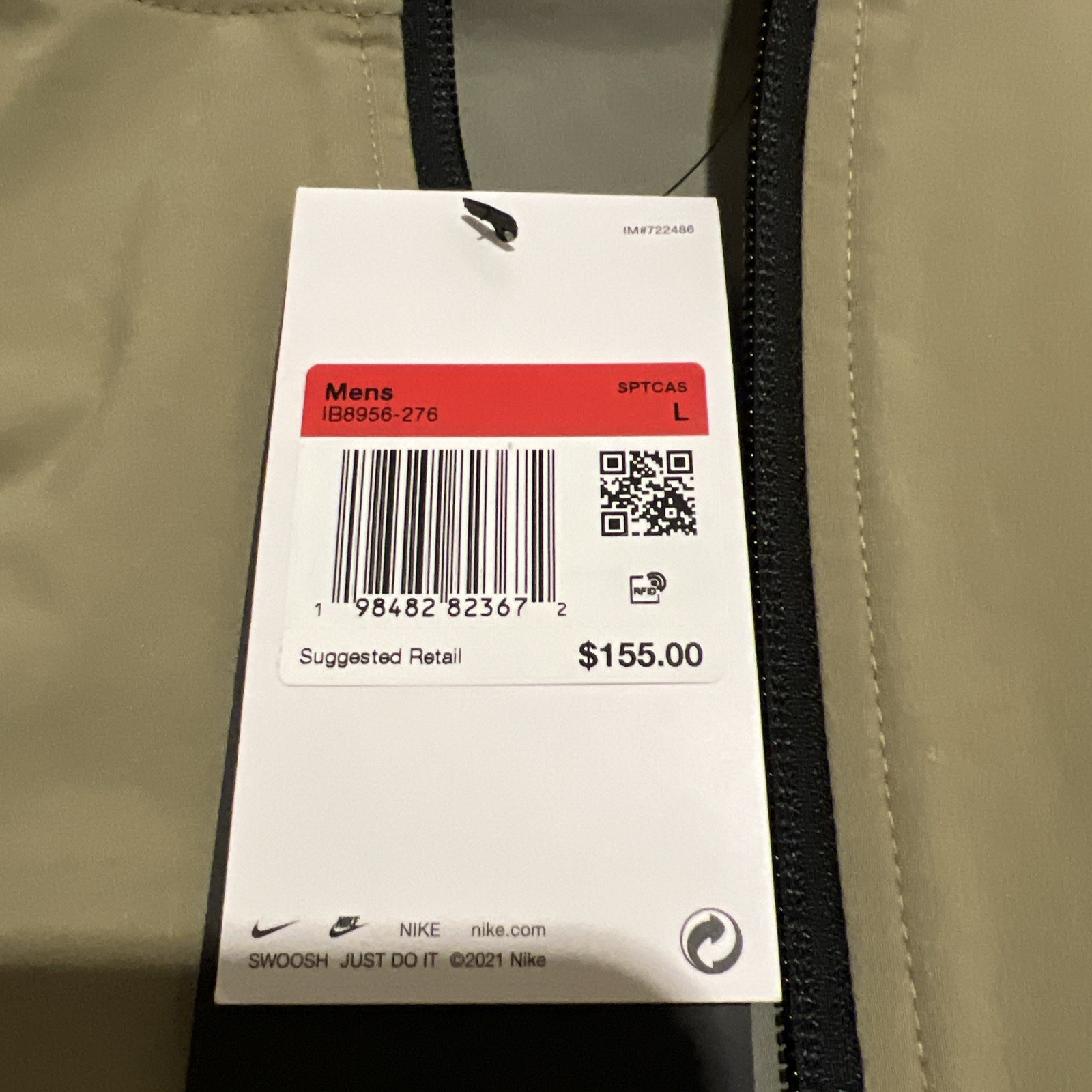 Nike Tech Windrunner Full Zip Hooded Jacket Olive Green Men Size $155 IB8956-276