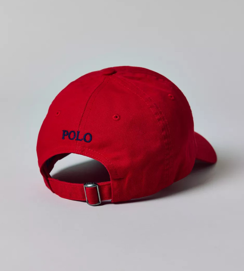 Polo Ralph Lauren Men’s One Size Cotton Chino Adjustable Ball Cap Red