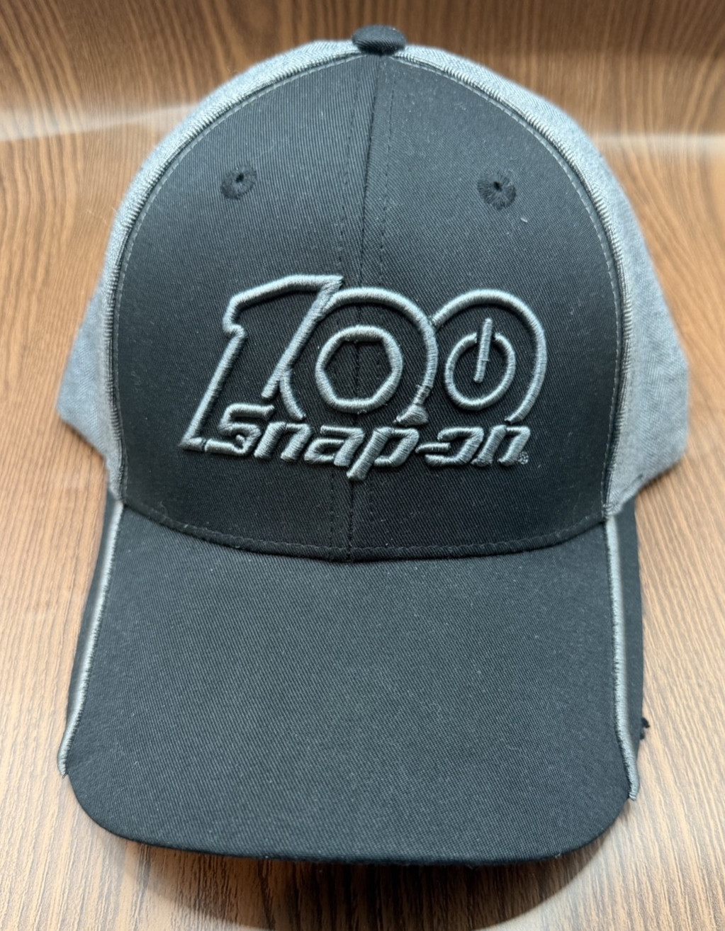 Snap On Tools-100 Year Anniversary 1920-2020-Black/Gray Adjustable Hat/Cap-NEW