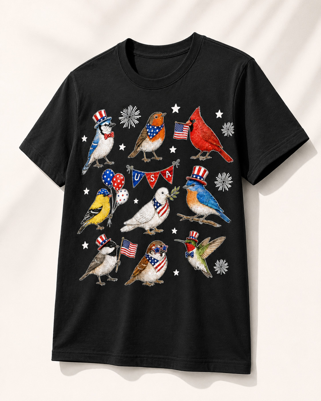 250th Anniversary Bird Patriotic American Bird 4th July T-Shirt