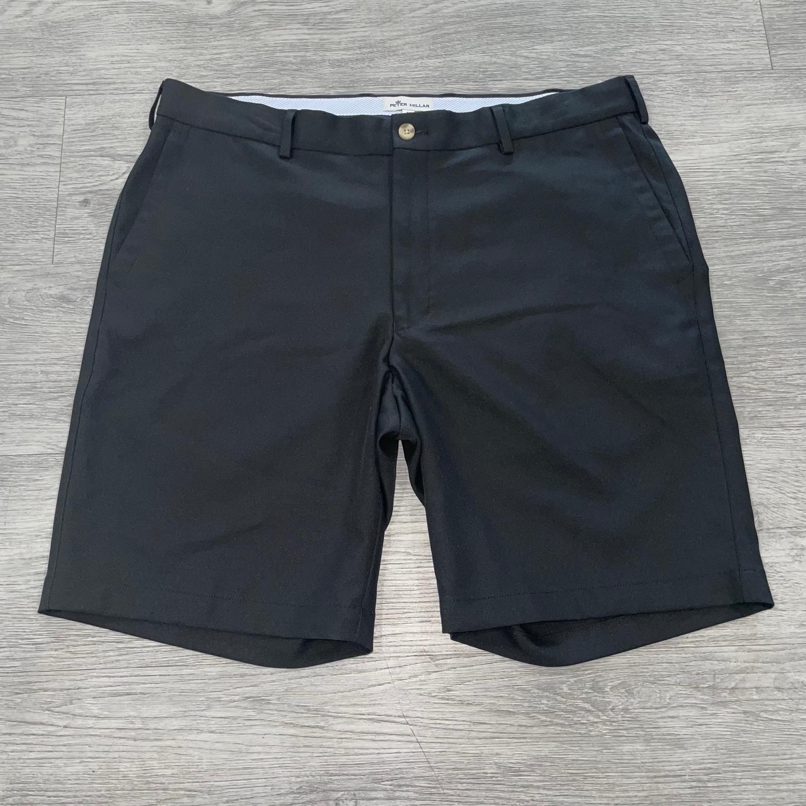 Peter Millar Shorts Men’s Size 36 Black Performance Salem Golf Crown Sport