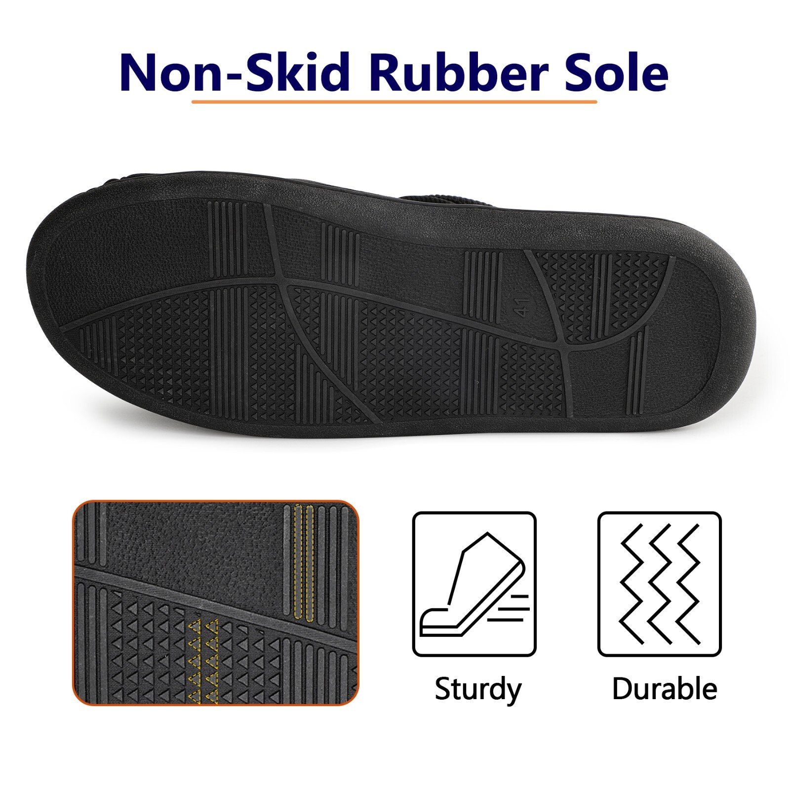 Mens Diabetic Sandals Casual Comfort Outdoor Adjustable Shoes for Swollen Feet
