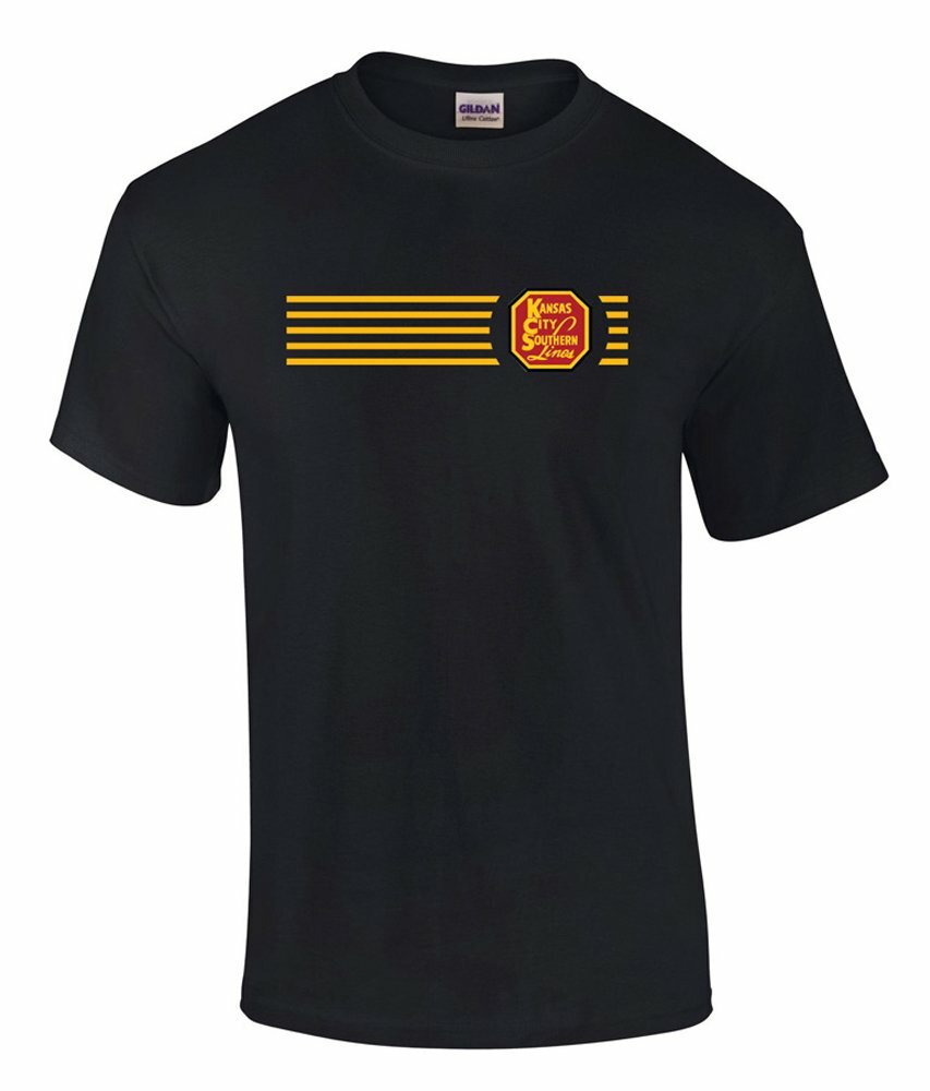 Kansas City Southern Railway Embroidered Logo Short Sleeve Tee Shirt [tee98]