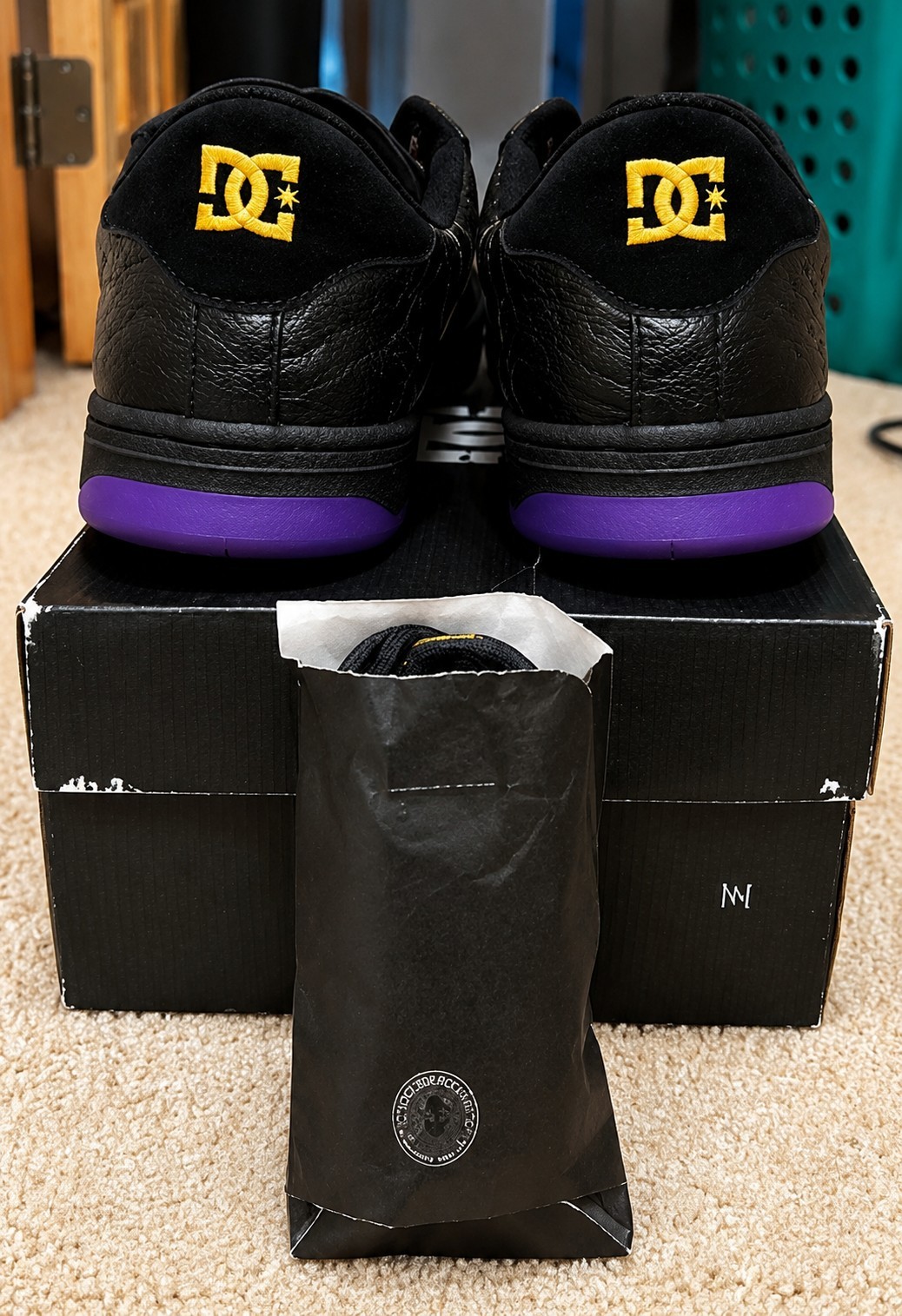 DC Striker Mighty Healthy Size 11 Black Purple Rare Limited Edition w/ Box