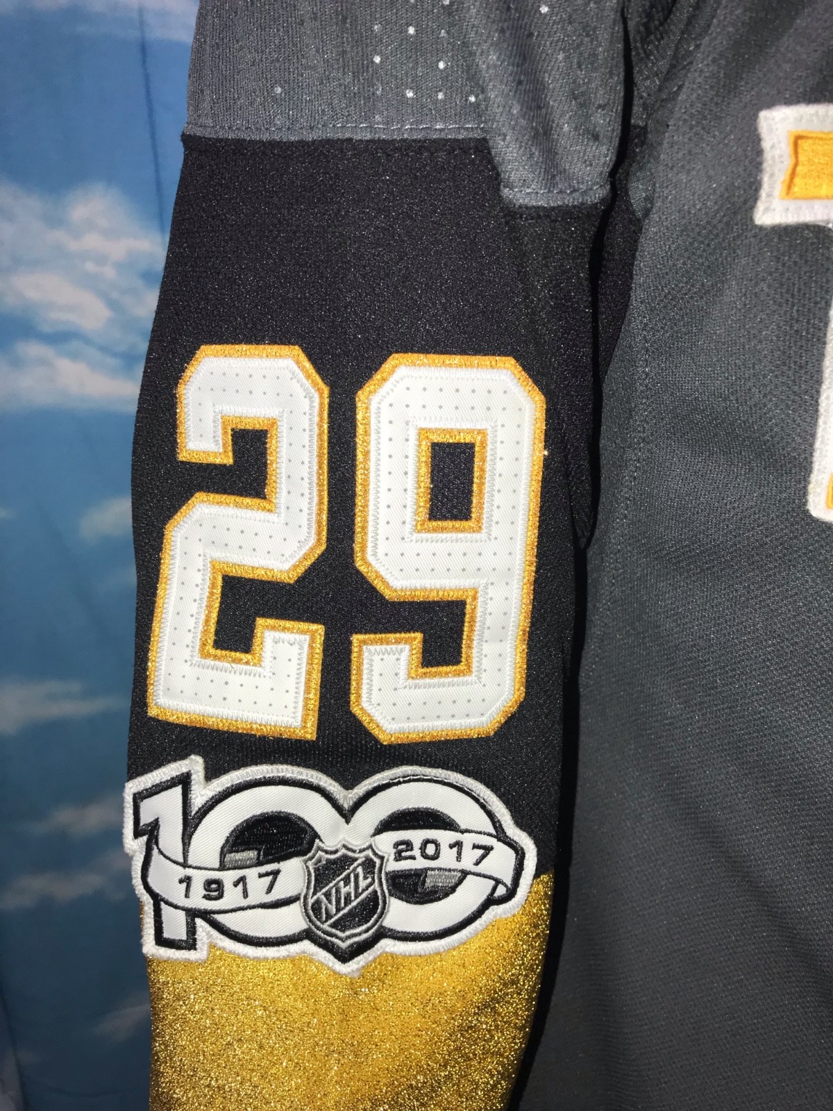 Las Vegas Golden Knights Jersey 46 Gray Marc Andre Fleury 29 NHL 2017-2018 J1 75