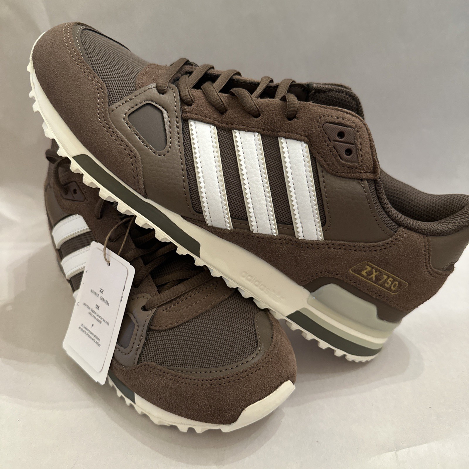 Adidas Originals ZX 750 IF8412 Brown/Chalky Brown Size 8