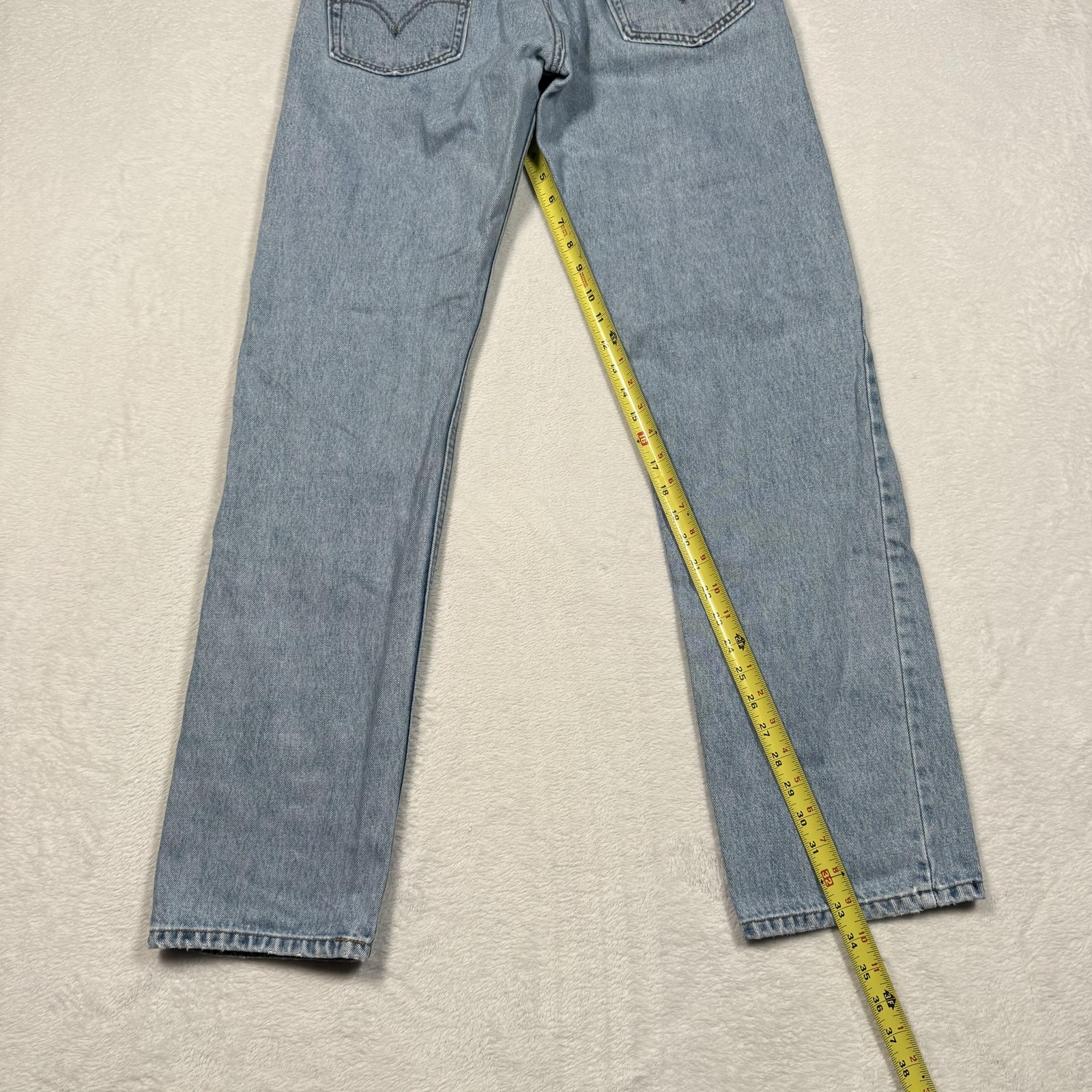 Levis 505 Jeans Mens 32×34 Blue Regular Fit Straight Leg Denim Made Lesotho