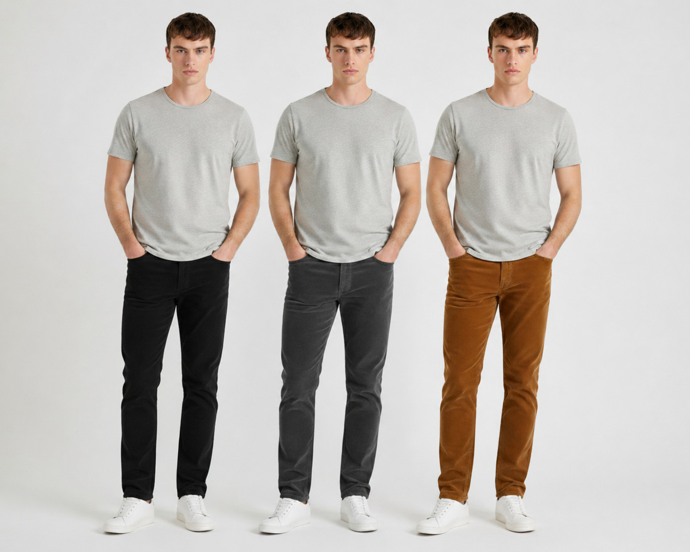 Men’s Straight Fit Corduroy 5-Pocket Pants