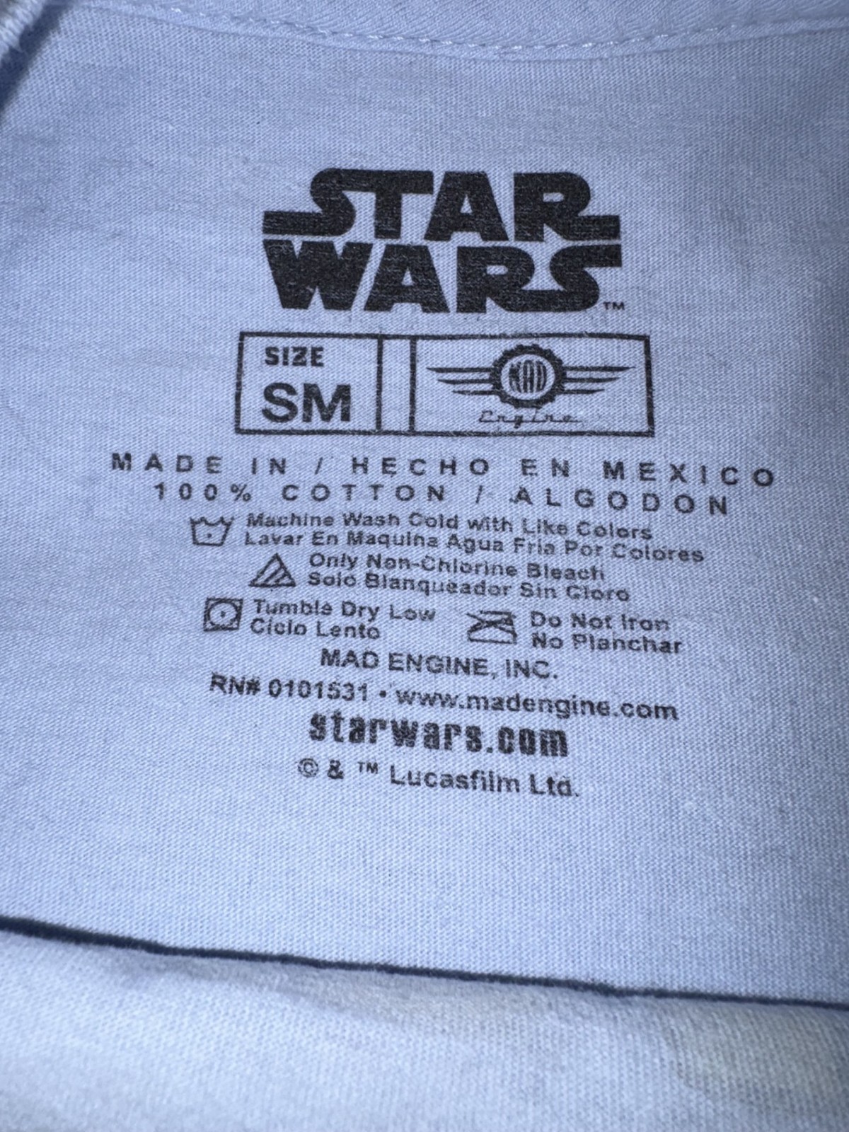 Star Wars Chewbacca T Shirt Size Small