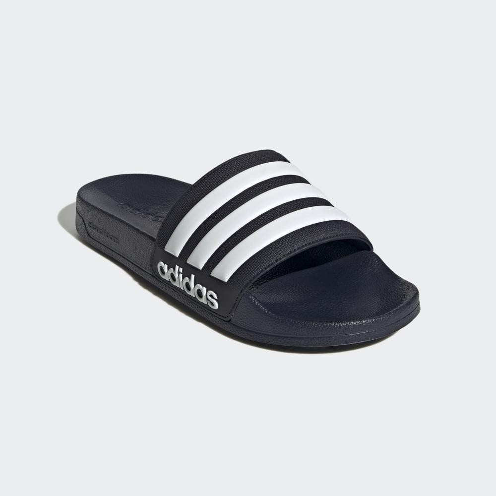 Adidas Adilette Cloudfoam Shower Slides – Legend Ink / Cloud White / Legend Ink