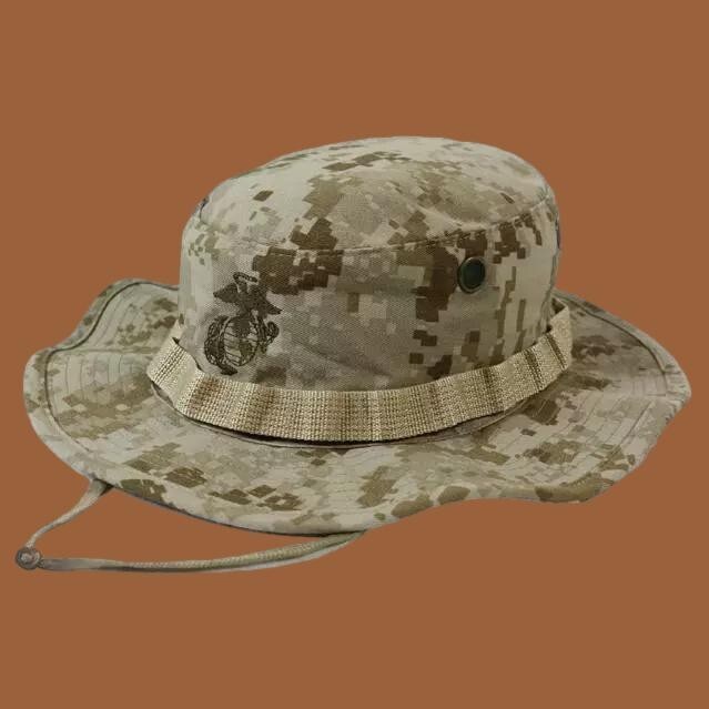 MARINE CORPS BOONIE HAT USMC DIGITAL DESERT MARPAT CAMOUFLAGE USA MADE M-L-XL