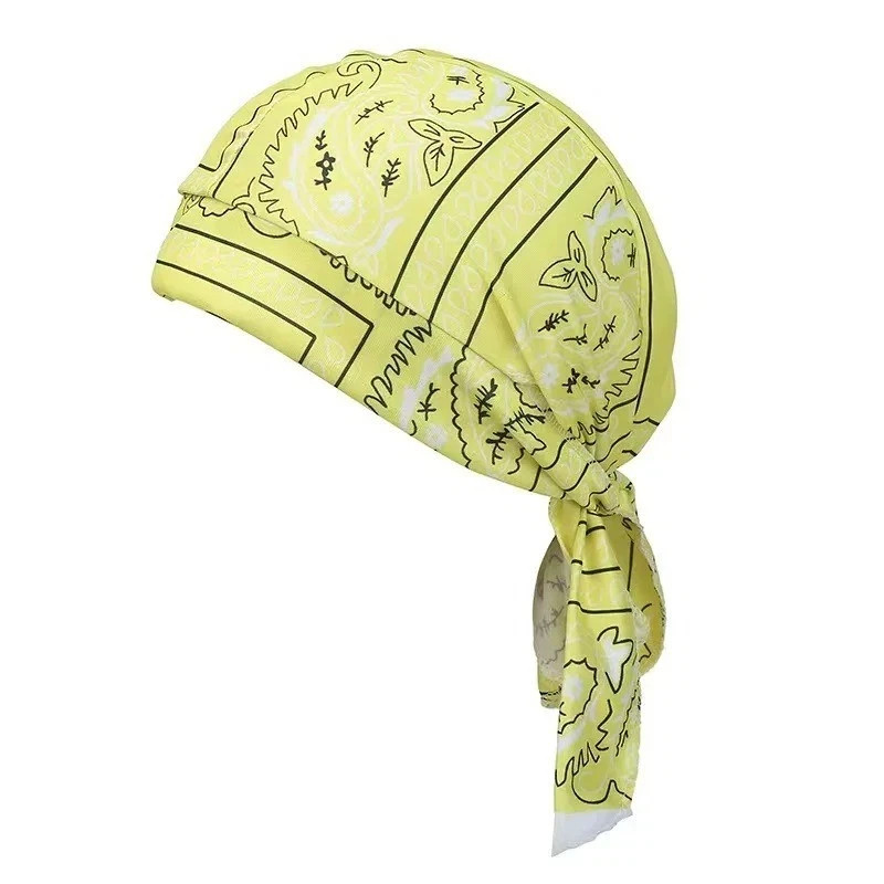 Elastic Motorcycle Wrap Biker Du Bandana Paisley Doo Rag Head Skull Cap Durag