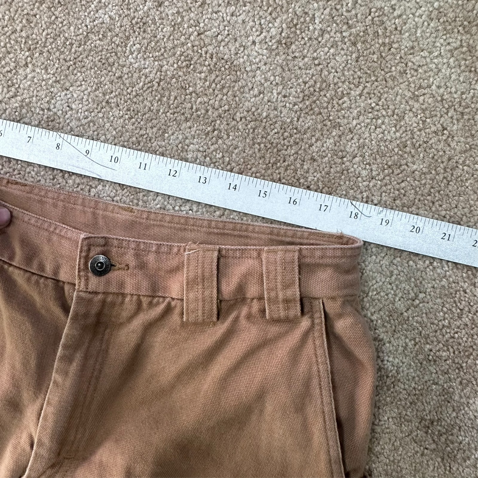 Duluth Trading Cargo Pants Men’s 38×32 Brown Canvas Workwear relaxed