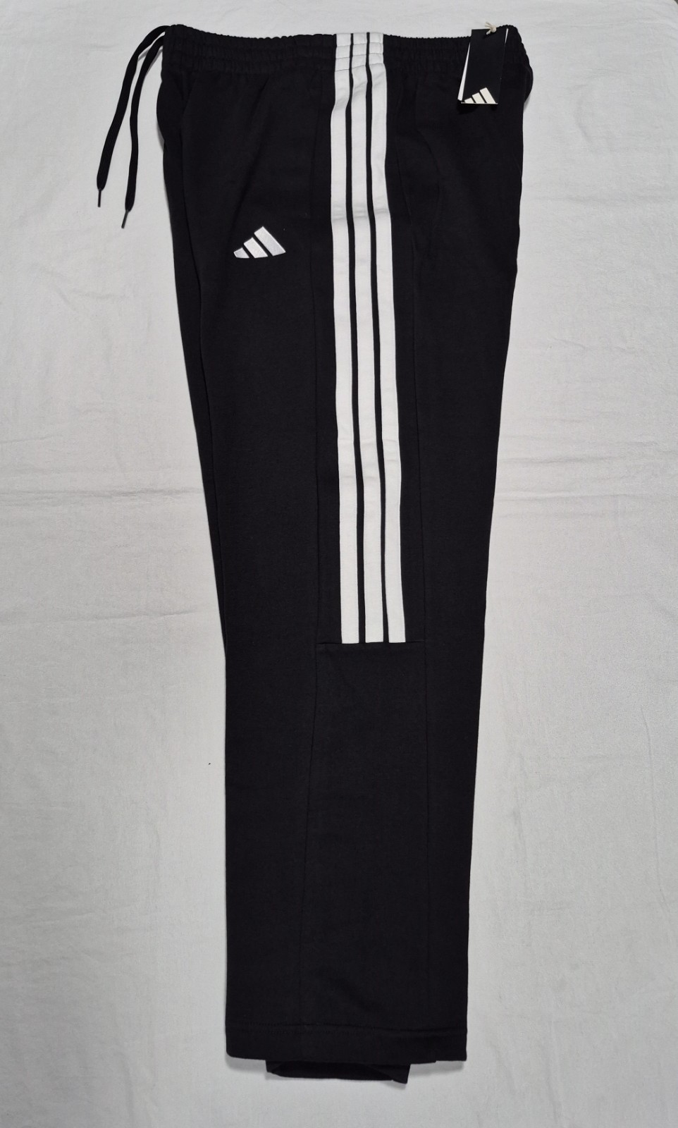 Adidas Men’s Fleece Pants Multi Sports Training Crew Black White JY9028