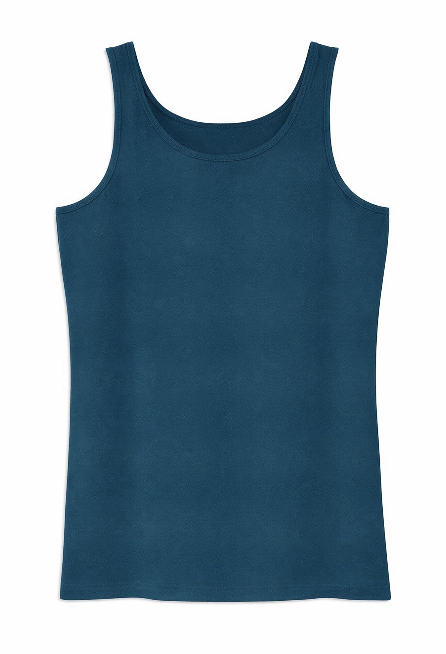 Duluth Trading Company Womens No-Yank Tank Wide Strap/ Peacock Size Small NWT